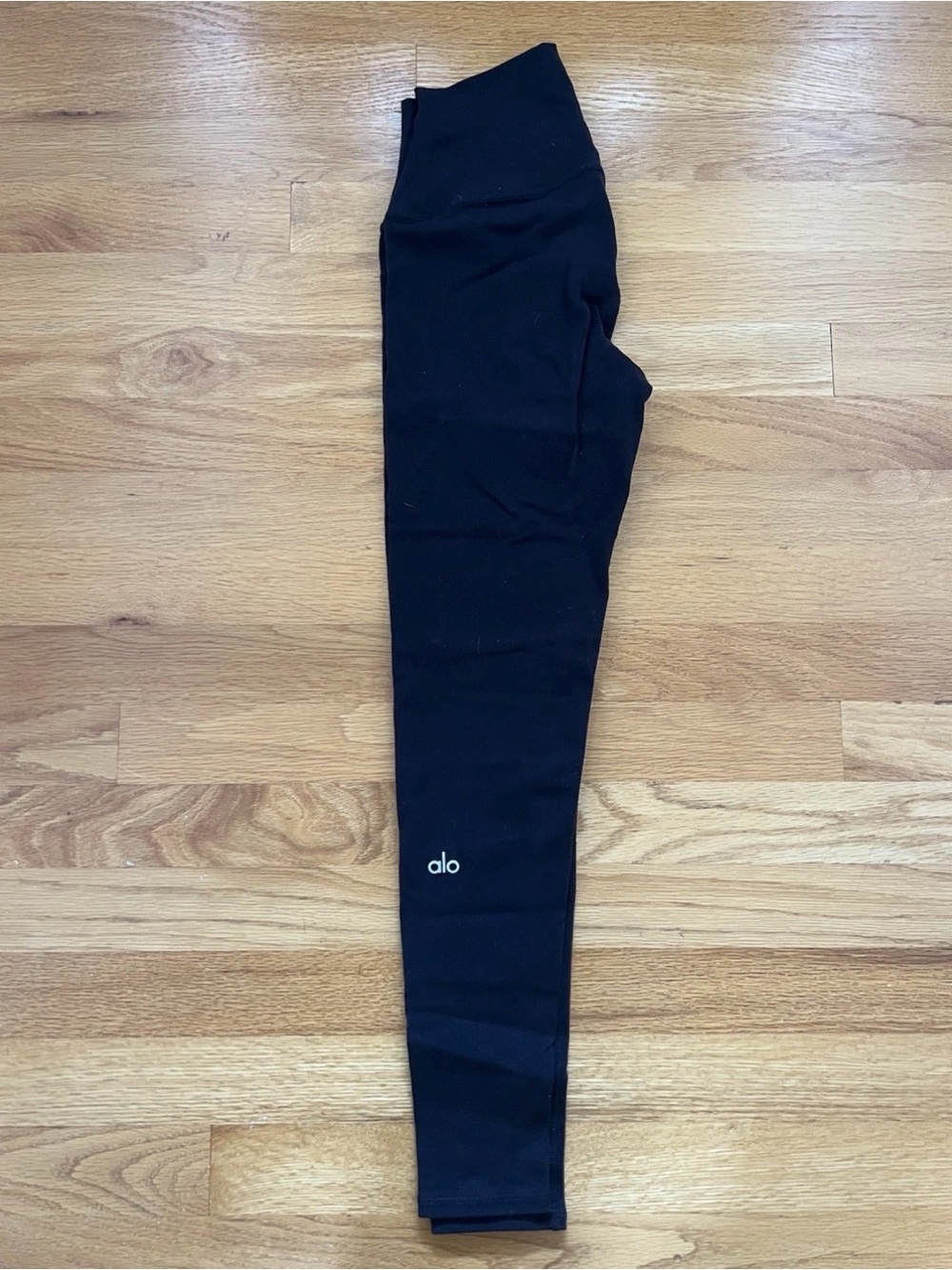 ALO YOGA Women's Black High Waisted Leggings 7/8 Length Athletic Lounge Size XS